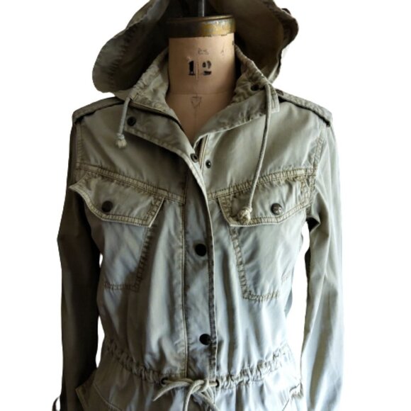 🌼host pick🌼 Aritzia Talula Trooper utility army jacket with hood - Picture 5 of 16